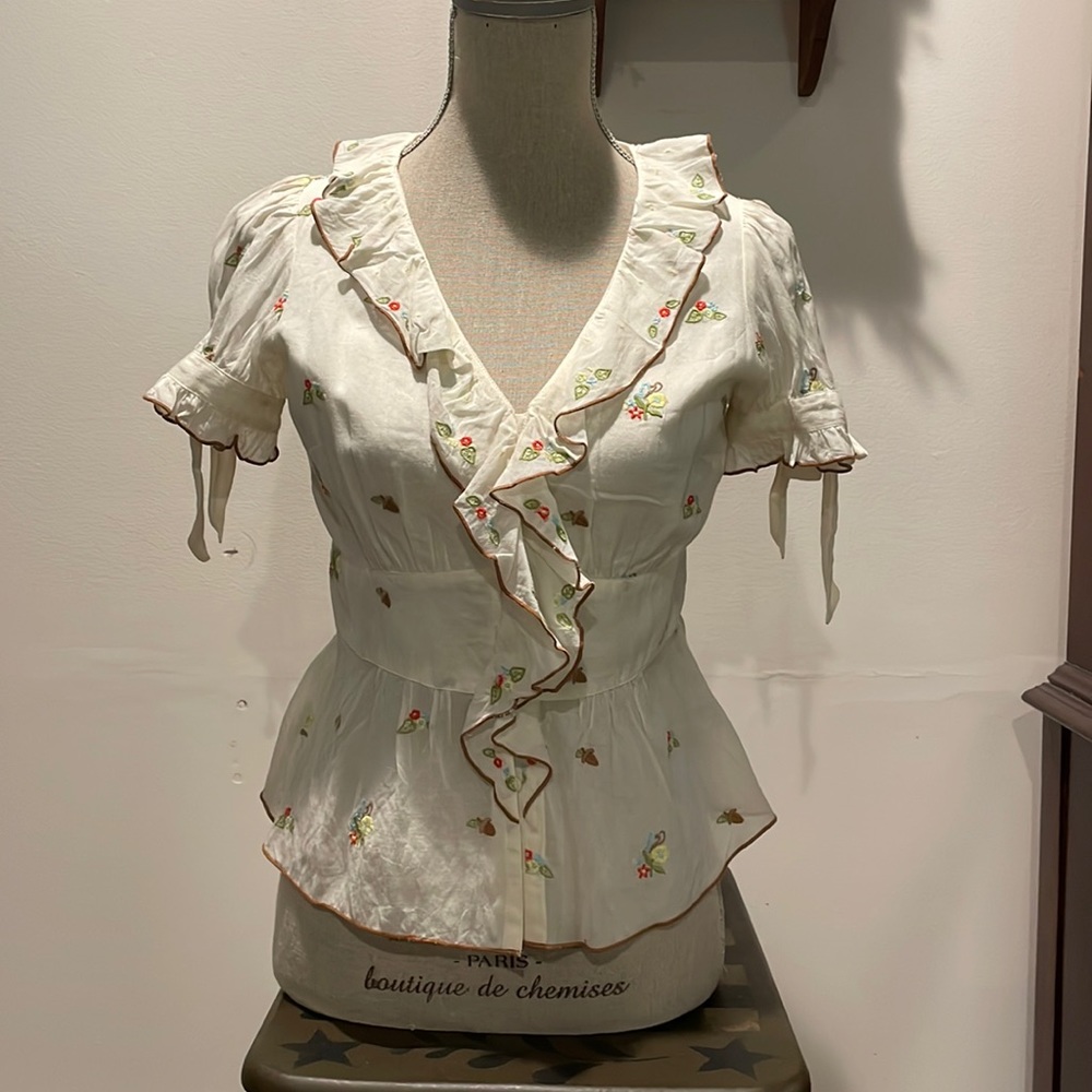 Anthropologie Lithe size 4 blouse